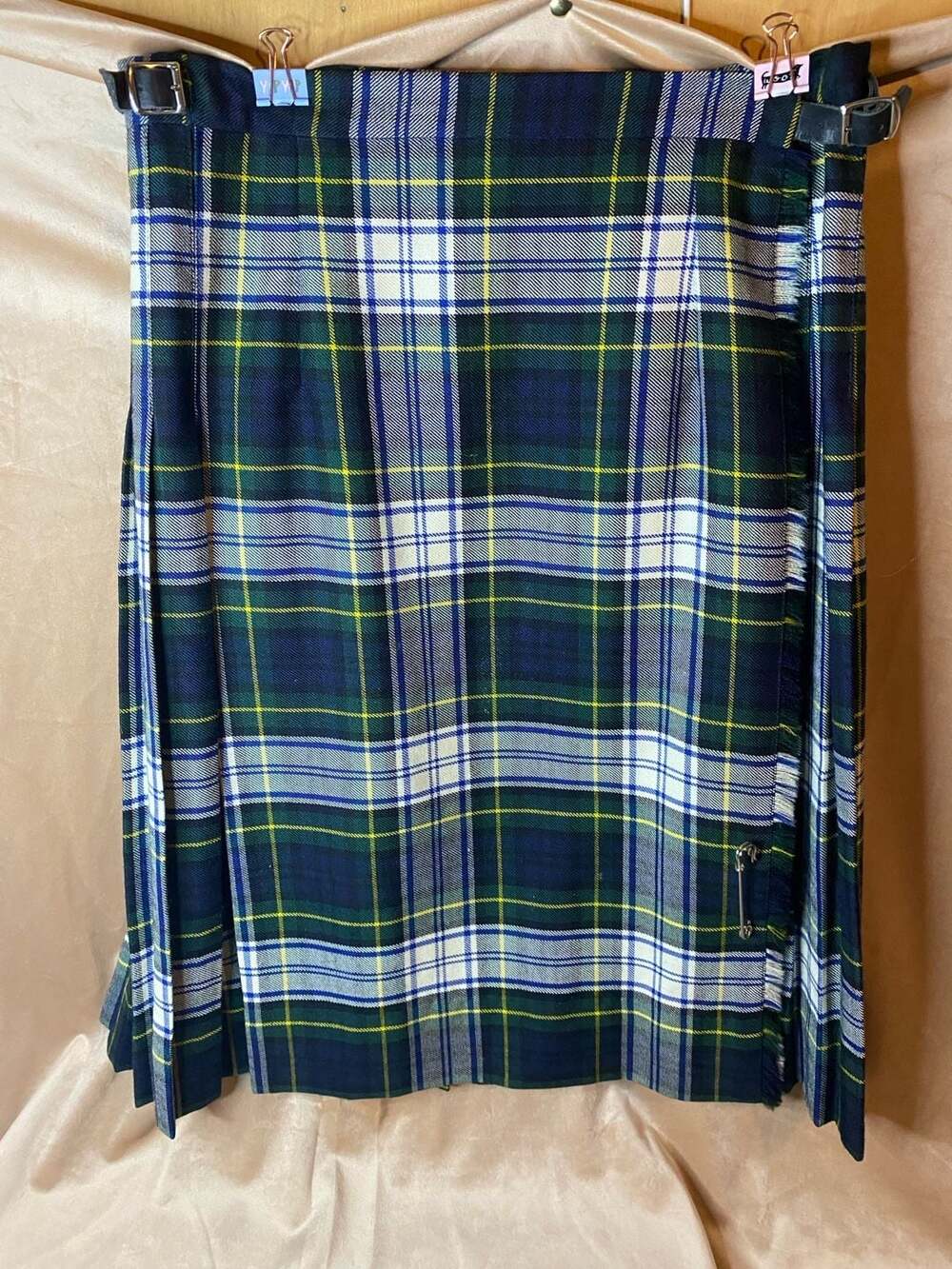 O'Neil of Dublin Plaid Wool Kilt Skirt Size 14
